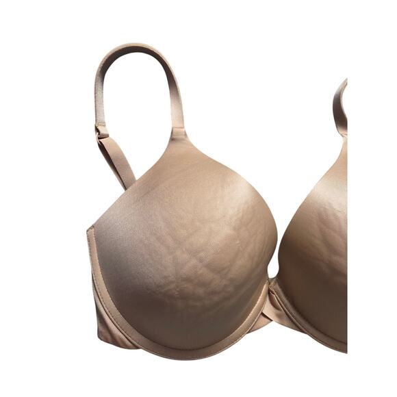 Victoria's Secret Full Coverage Bra 34D Womens Tan Underwired Padded - Picture 2 of 4
